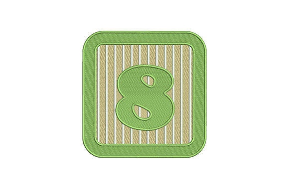 Eight Number: A Festive Green Embroidery Design Review