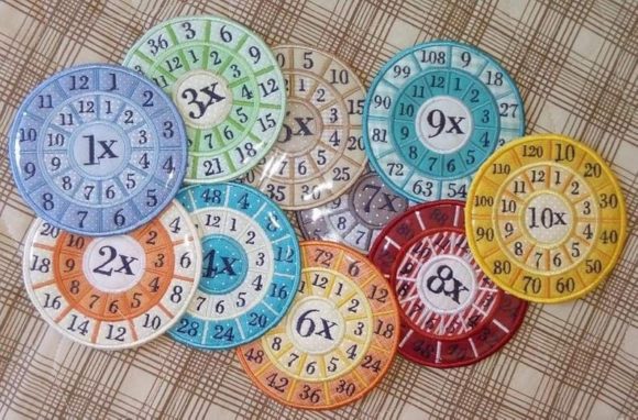 Multiplication Wheels 11x-12x: Embroidery Design Review