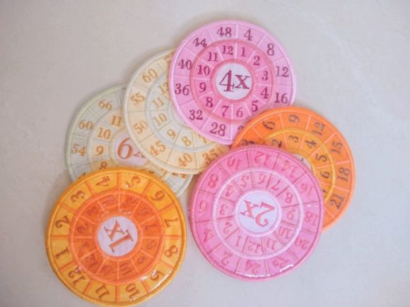 Multiplication Wheels 1x-10x: Craft Fair Review