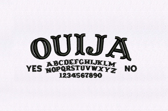 Ouija Board Text Design: A Seasonal Embroidery Review