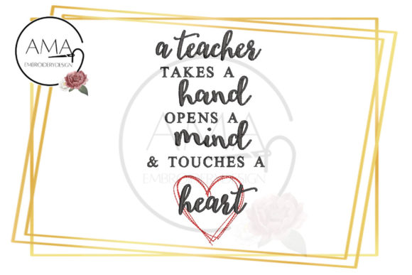 Teacher Appreciation Quote: An Embroidery Seller Review